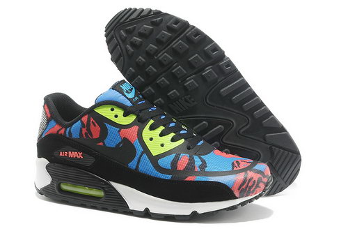Wmns Nike Air Max 90 Prem Tape Sn Unisex Black And Blue Sports Shoes Sale